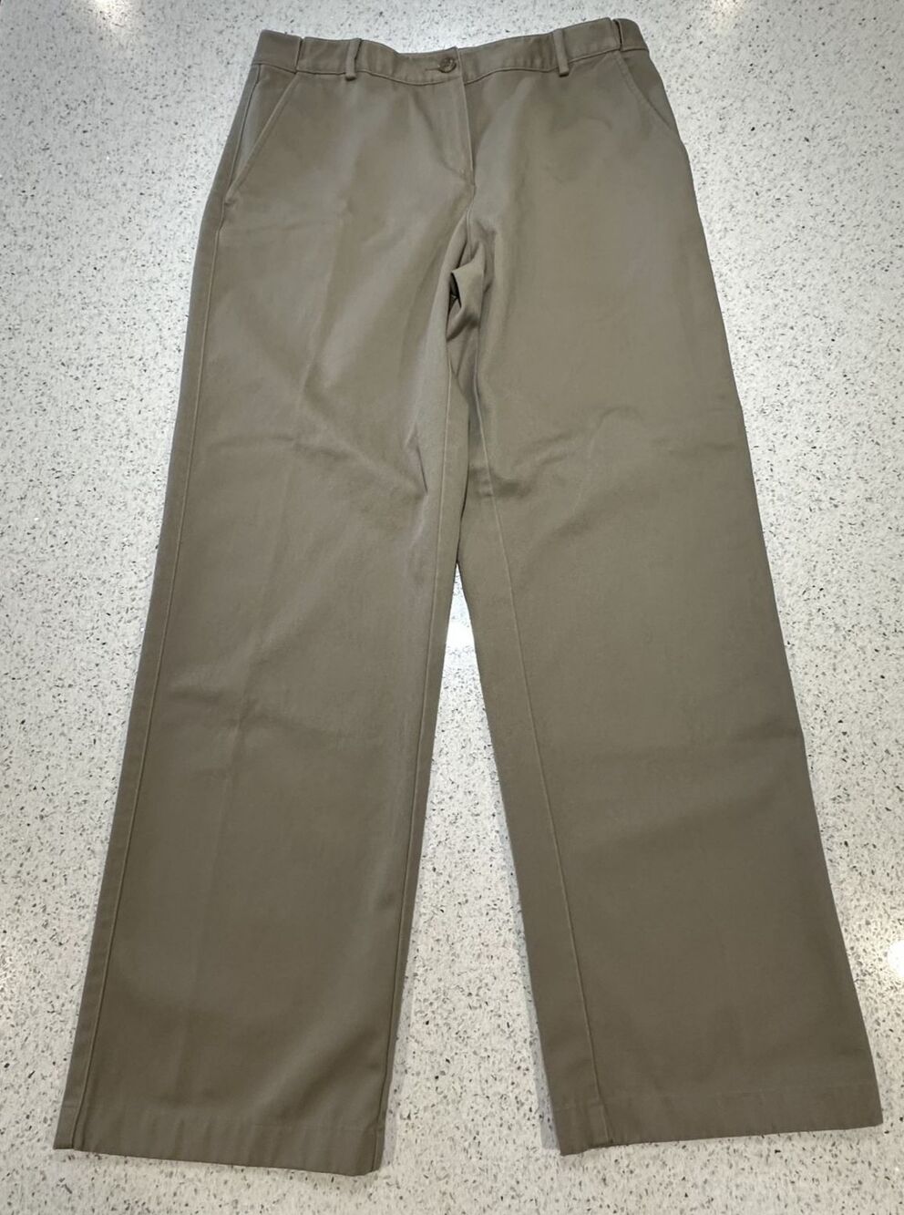 L.L. Bean Pants Women's 6 Petite (30X28) Khaki/Tan Bayside Chino Cotton 299969